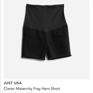 Maternity denim cutoff Shorts